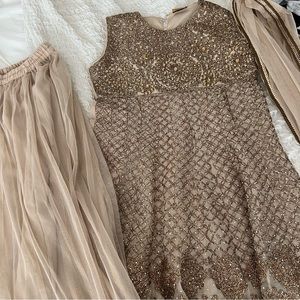 3 piece Pakistani net outfit